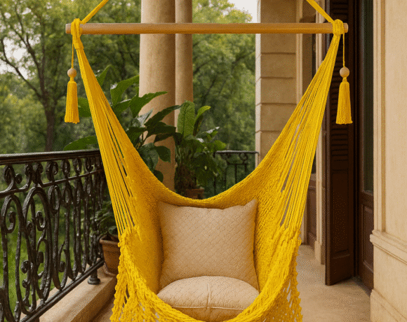 Decoración en dormitorios con sillas colgantes