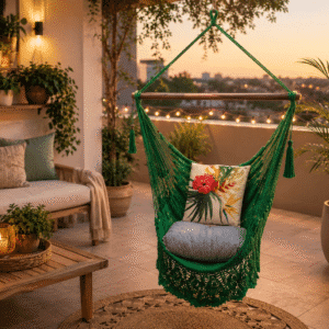 Silla Colgante Verde Oasis