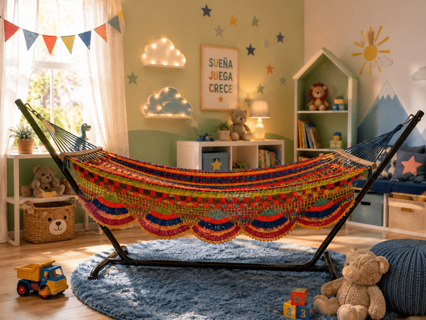 Hamaca para niño “Colorín” 🎨